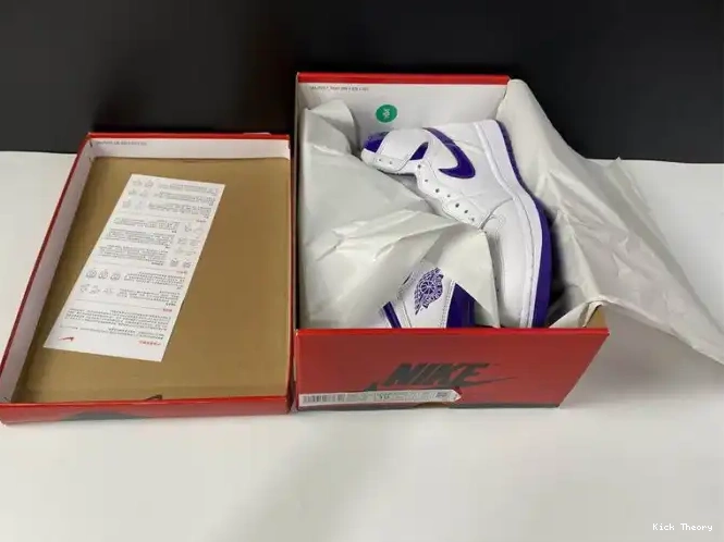 Kicktheory PURPLE AIR CD0461-151 COURT HIGH 1 JORDAN RETRO 0622